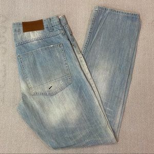 Men’s Parish Nation Medium Stone Wash Jeans Sz 34